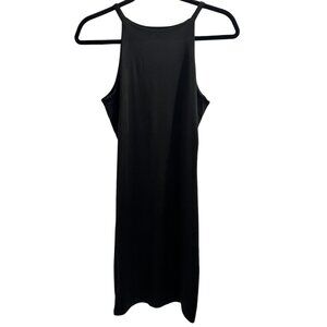 🌸3/$15🌸Black Sleeveless Midi Dress With Spaghetti Straps sz M